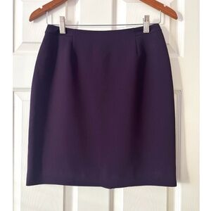 Vintage Petite Sophisticate Skirt - Eggplant Purple Size 4P